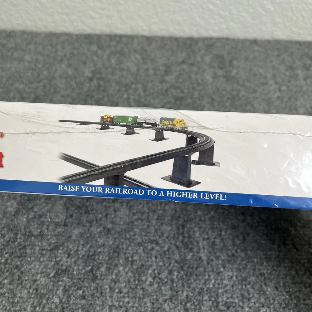 Elevate Your HO Train Layout with E-Z Track Graduated Pier Set - 14 Pieces